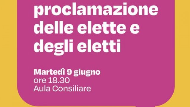 Cerimonia di proclamazione delle elette e degli eletti - Forum dei giovani